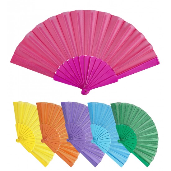 Βεντάλια Υφασμάτινη 6 χρώματα