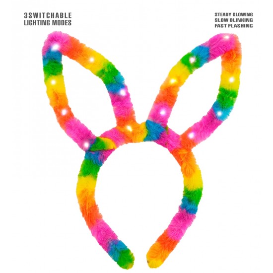 Στέκα Κουνελάκι Πολύχρωμη με Φως