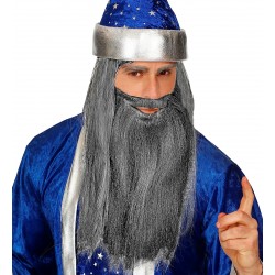 Γενειάδα Γκρι Μακρυά με Μουστάκι 