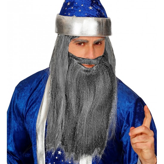 Γενειάδα Γκρι Μακρυά με Μουστάκι 