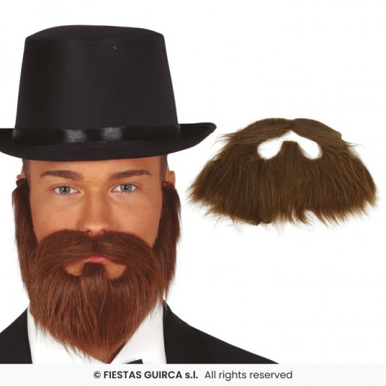 Γενειάδα Καφέ με Μουστάκι