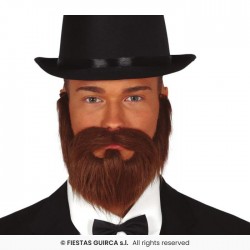 Γενειάδα Καφέ με Μουστάκι