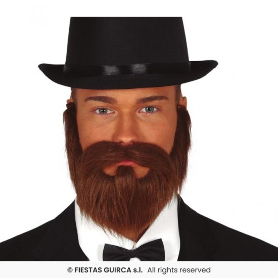 Γενειάδα Καφέ με Μουστάκι