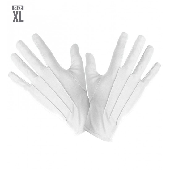 Γάντια Λευκά κοντά μέγεθος XL