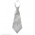 Γραβάτα Ασημί Glitter W9363A