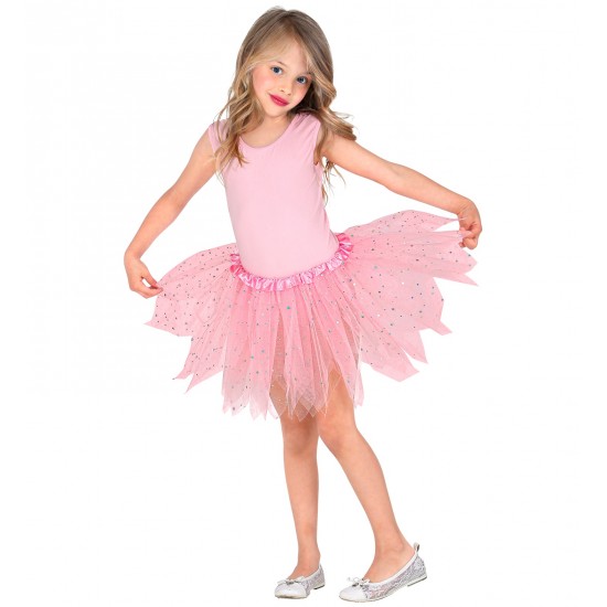 Φούστα Tutu Ροζ με Στρας 30 cm