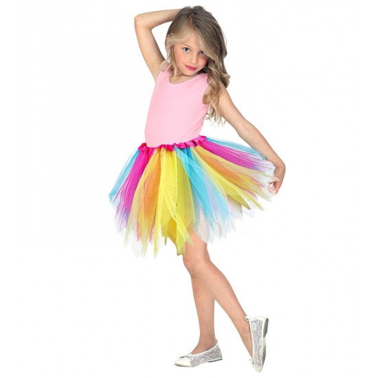 Φούστα Tutu Πολύχρωμη με Στρας 30 cm