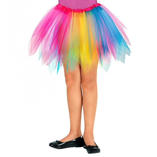 Φούστα Tutu Πολύχρωμη με Στρας 30 cm