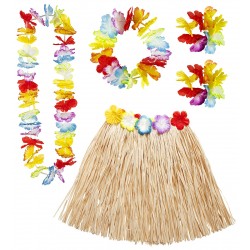 Χαβανέζικο σετ Φούστα με λουλούδια 