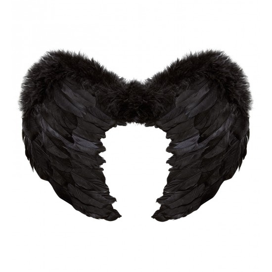 Φτερά Μαύρα πουπουλένια 37x50cm