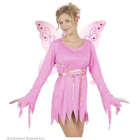 Φτερά Νεράϊδας Ροζ με Πετράδια 66x55cm