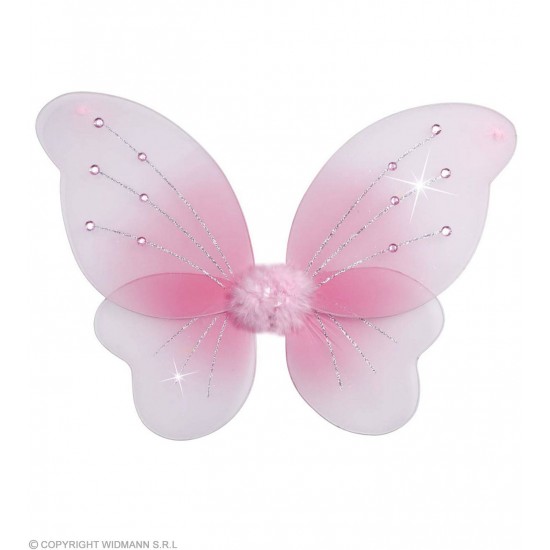 Φτερά Πεταλούδας Ροζ με Πετράδια 50x40cm