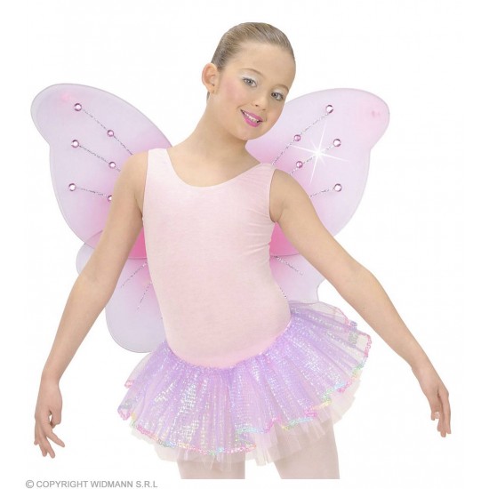 Φτερά Πεταλούδας Ροζ με Πετράδια 50x40cm