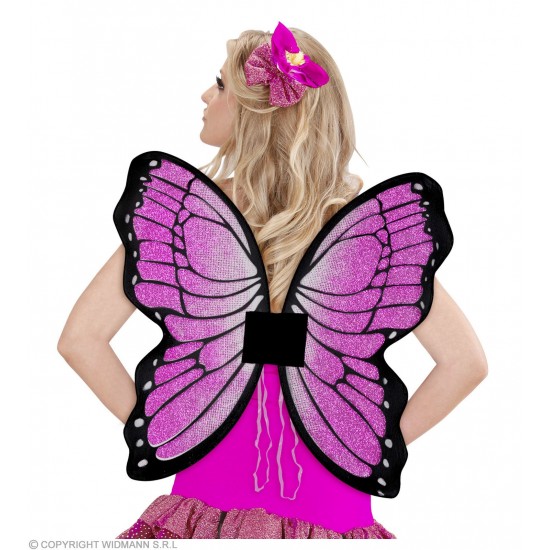 Φτερά Πεταλούδας Μωβ με Glitter 50x50cm