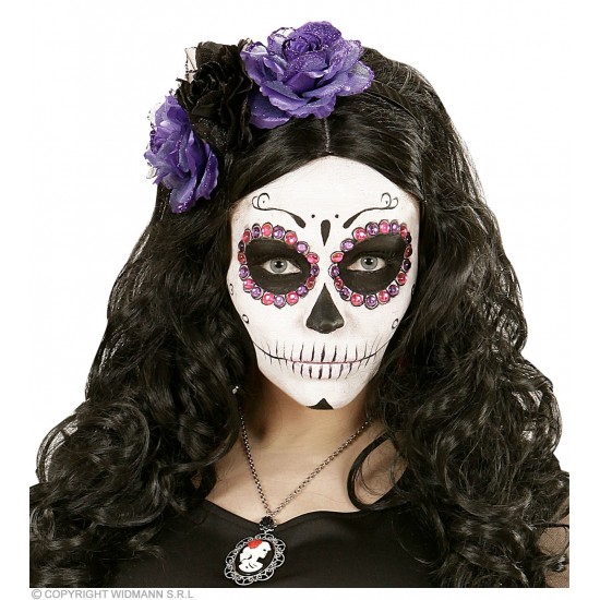 Σετ 40 Αυτοκόλλητες Χάντρες Μωβ-Ροζ