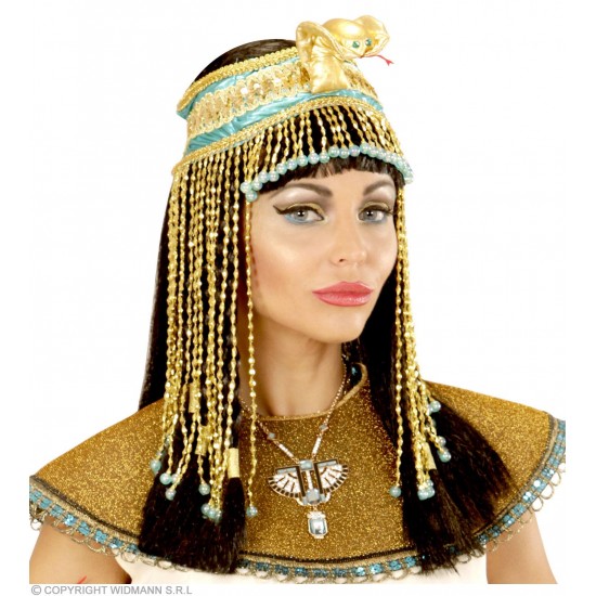 Αιγυπτιακό Κόσμημα κεφαλιού με χάντρες και φίδι