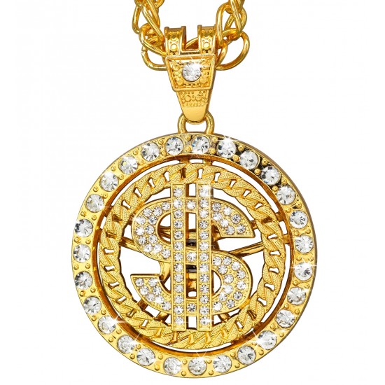 Κολιέ με Στρας Δολάριο περιστρεφόμενο