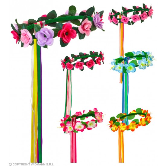 Στεφάνι με Πολύχρωμα Λουλούδια 2433F
