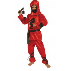 Αποκριάτικη Στολή Νίντζα Κόκκινος 753