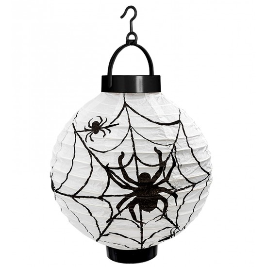 Φωτιστικό με Ιστό Αράχνης Halloween με 2 Led 20cm