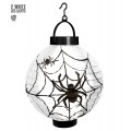 Φωτιστικό με Ιστό Αράχνης Halloween με 2 Led 20cm