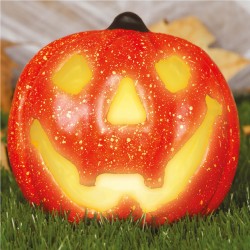 Κολοκύθα Halloween Φωτιζόμενη 17cm