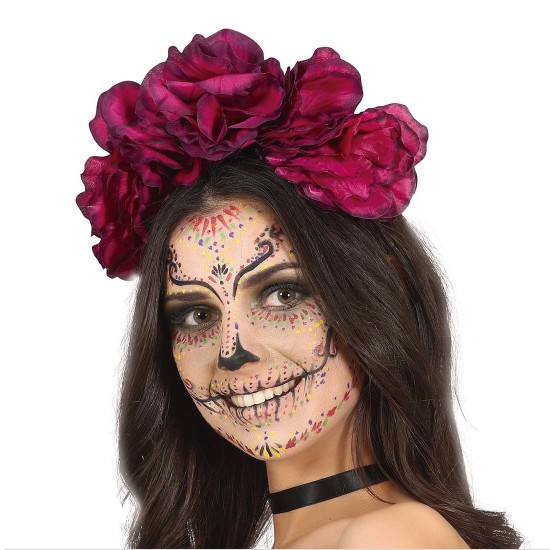 Στέκα με Μωβ Λουλούδια Halloween