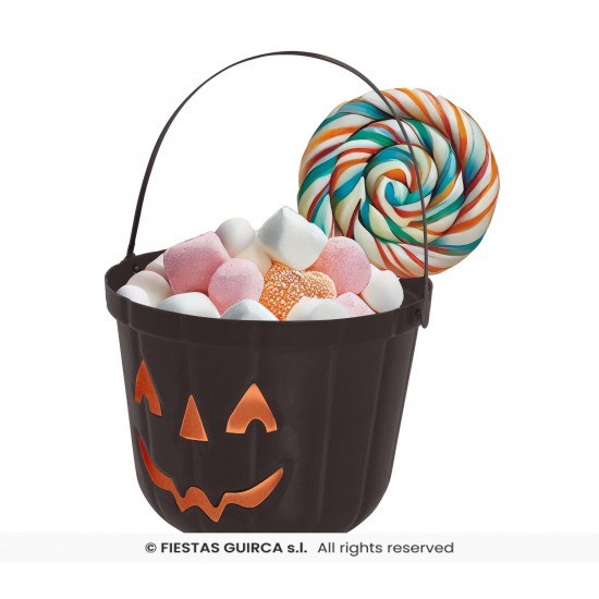 Καλαθάκι Halloween πλαστικό Μαύρο