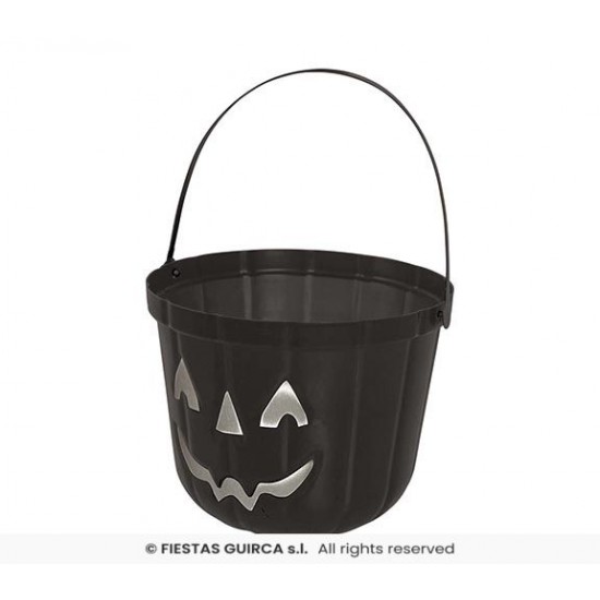 Καλαθάκι Halloween πλαστικό Μαύρο