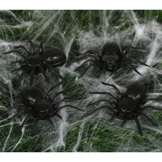Σετ από 4 Αράχνες 10cm