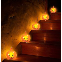 Μπαλόνια Κολοκύθα με LED 5 τμχ