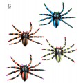 Σετ από 4 Πολύχρωμες Αράχνες 7,5cm