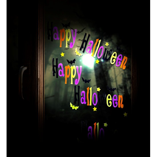 Αυτοκόλλητο gel Happy Halloween 50x15cm