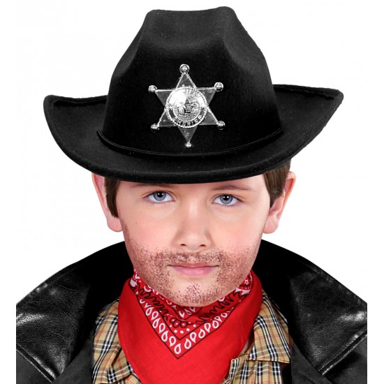 Καπέλο Κάου Μπόϋ Μαύρο με Αστέρι