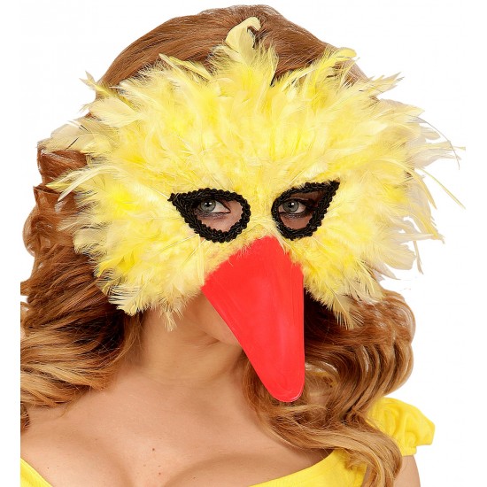 Μάσκα Κίτρινο Πουλί με Φτερά