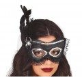 Μάσκα Ματιών Μαύρη με Φτερά 12039