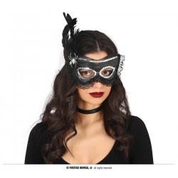 Μάσκα Ματιών Μαύρη με Φτερά 12039