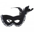 Μάσκα Ματιών Μαύρη με Φτερά 12039