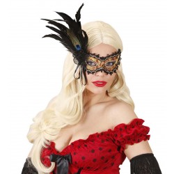 Μάσκα Ματιών με χάντρες και διάφορα φτερά