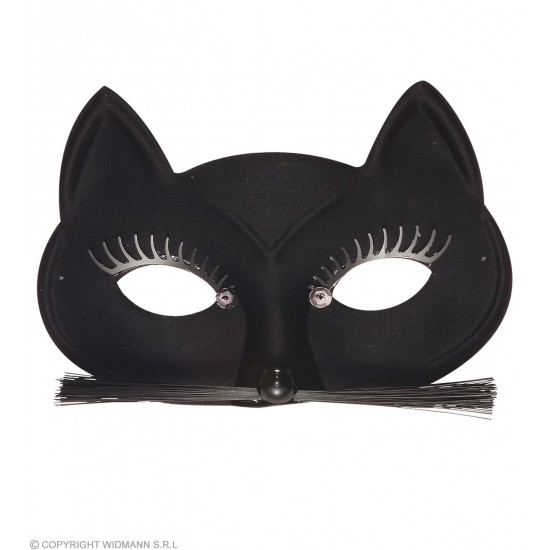 Μάσκα Μαύρη γάτας με μουστάκια