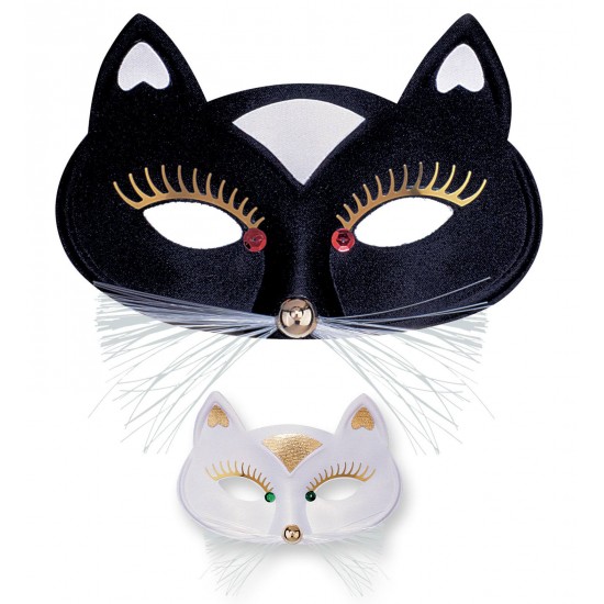 Μάσκα Ματιών γάτας με μουστάκια 2χρ