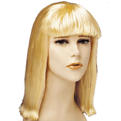 Περούκα Ξανθιά Μακρύ Καρέ με Φράντζα