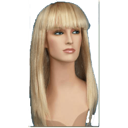 Περούκα Ξανθιά Μακριά με Φράντζα