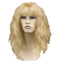 Περούκα Ξανθιά Μακριά με Φράντζα Rock Star