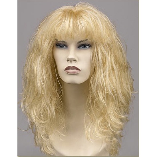 Περούκα Ξανθιά Μακριά με Φράντζα Rock Star