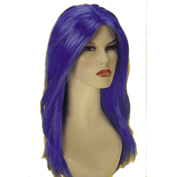 Περούκα Μπλε Μακριά Χωρίς Φράντζα
