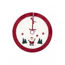 Ποδιά Δέντρου Αϊ Βασίλης με Νιφάδες Φ92cm