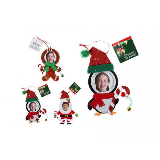 Τσόχινο Στολίδι γιά Φωτογραφία 23cm 3σχ