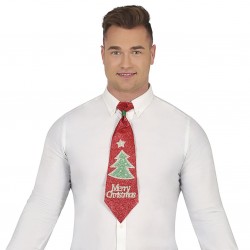 Χριστουγεννιάτικη Γραβάτα με glitter 45cm