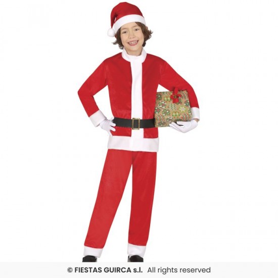 Χριστουγεννιάτικη Στολή Αϊ Βασίλη Αγοριού βελουτέ 